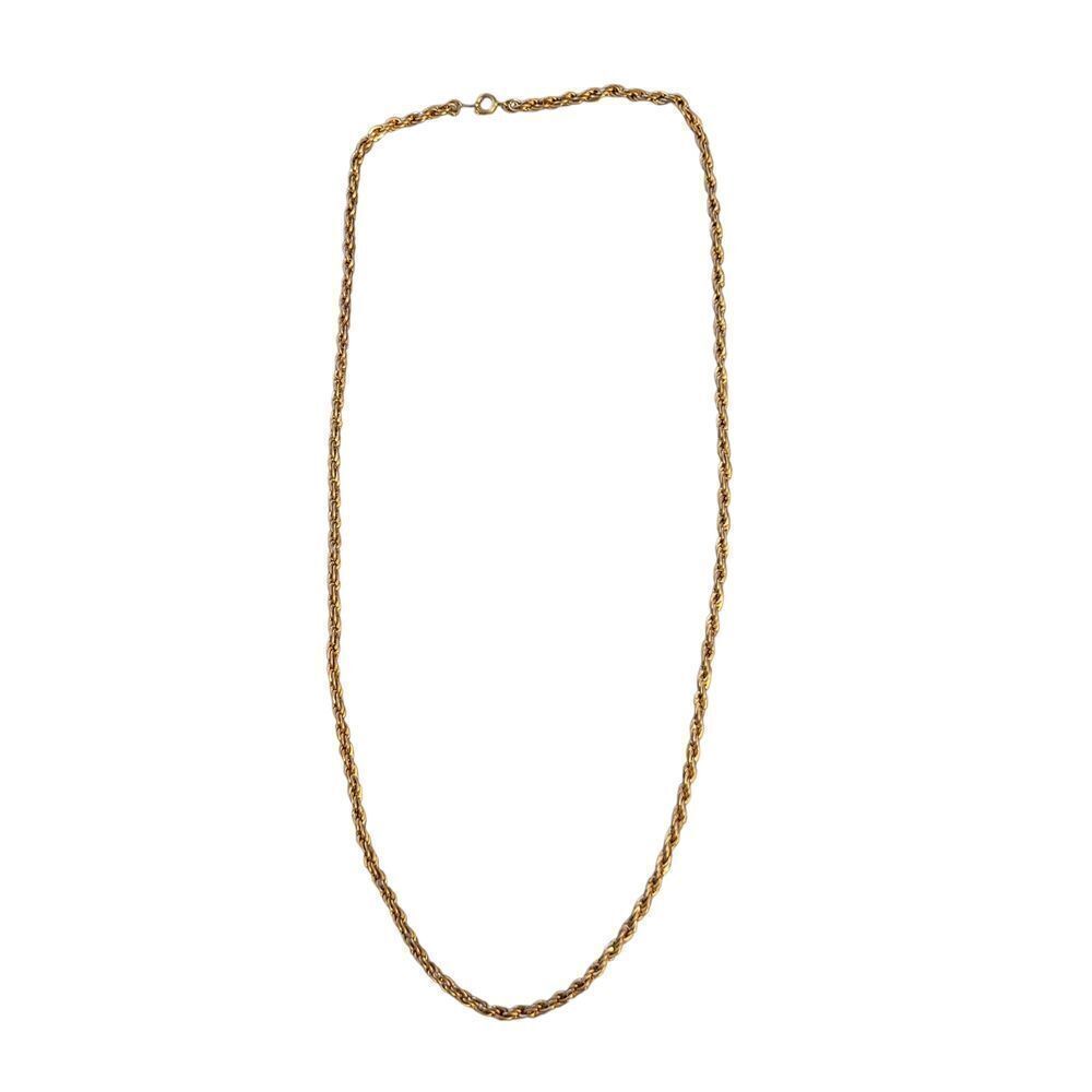 Elegant Gold Rope Chain Necklace